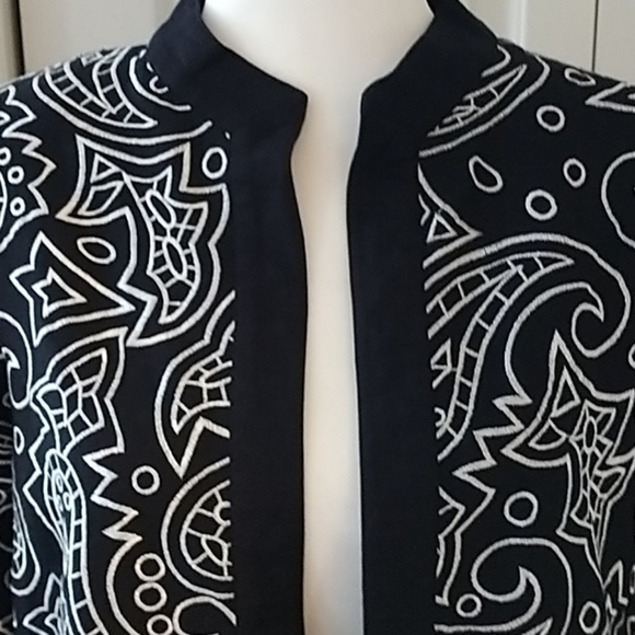 Victor Costa Occasion Open Front Jacket M - Picture 2 of 9